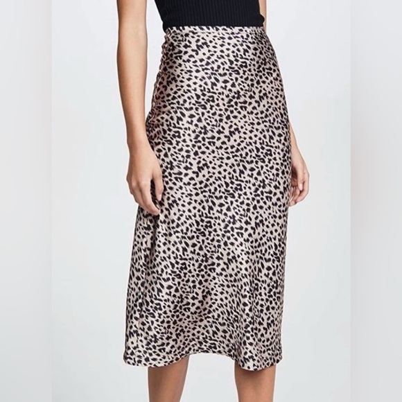 Lioness Dresses & Skirts - Revolve Lioness Leopard Print Midi Slip Skirt Classic Large